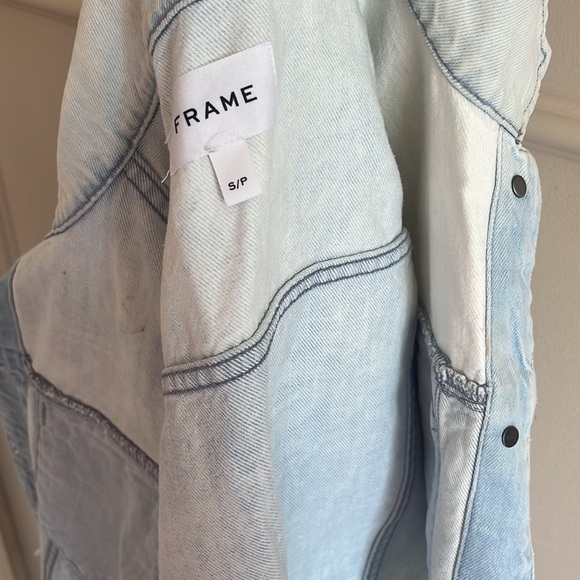 Frame cropped denim jacket - Picture 4 of 6